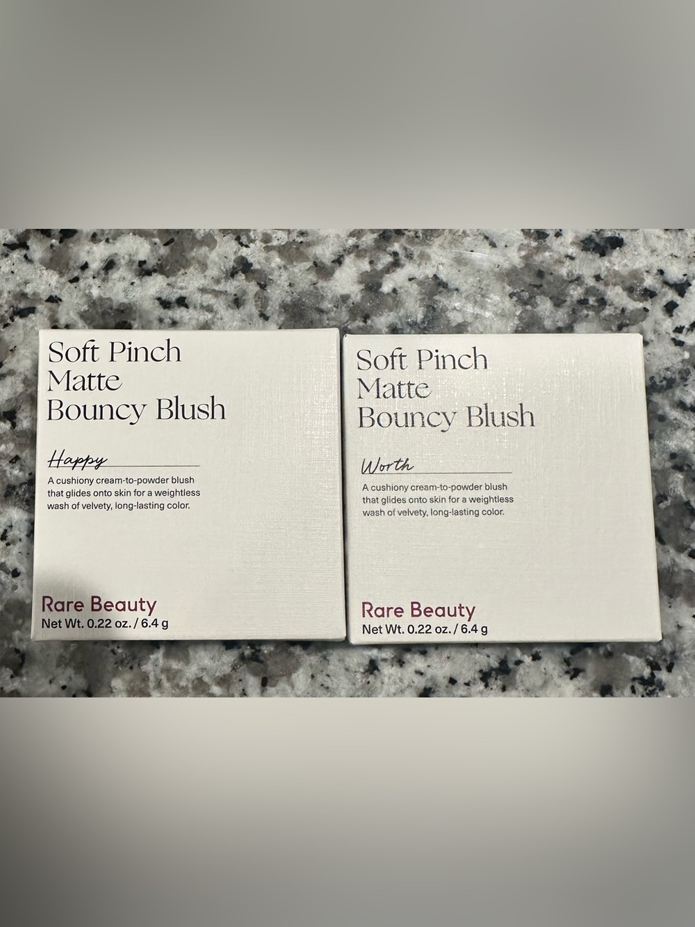 NEW Rare Beauty Soft Pinch Matte Bouncy Blush Duo – Happy & Worth | 2 Pc
